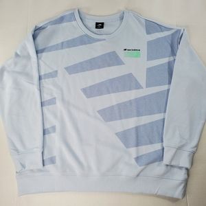 New Balance Women’s XL Blue Oversized Sport Style Optiks Crewneck Sweatshirt